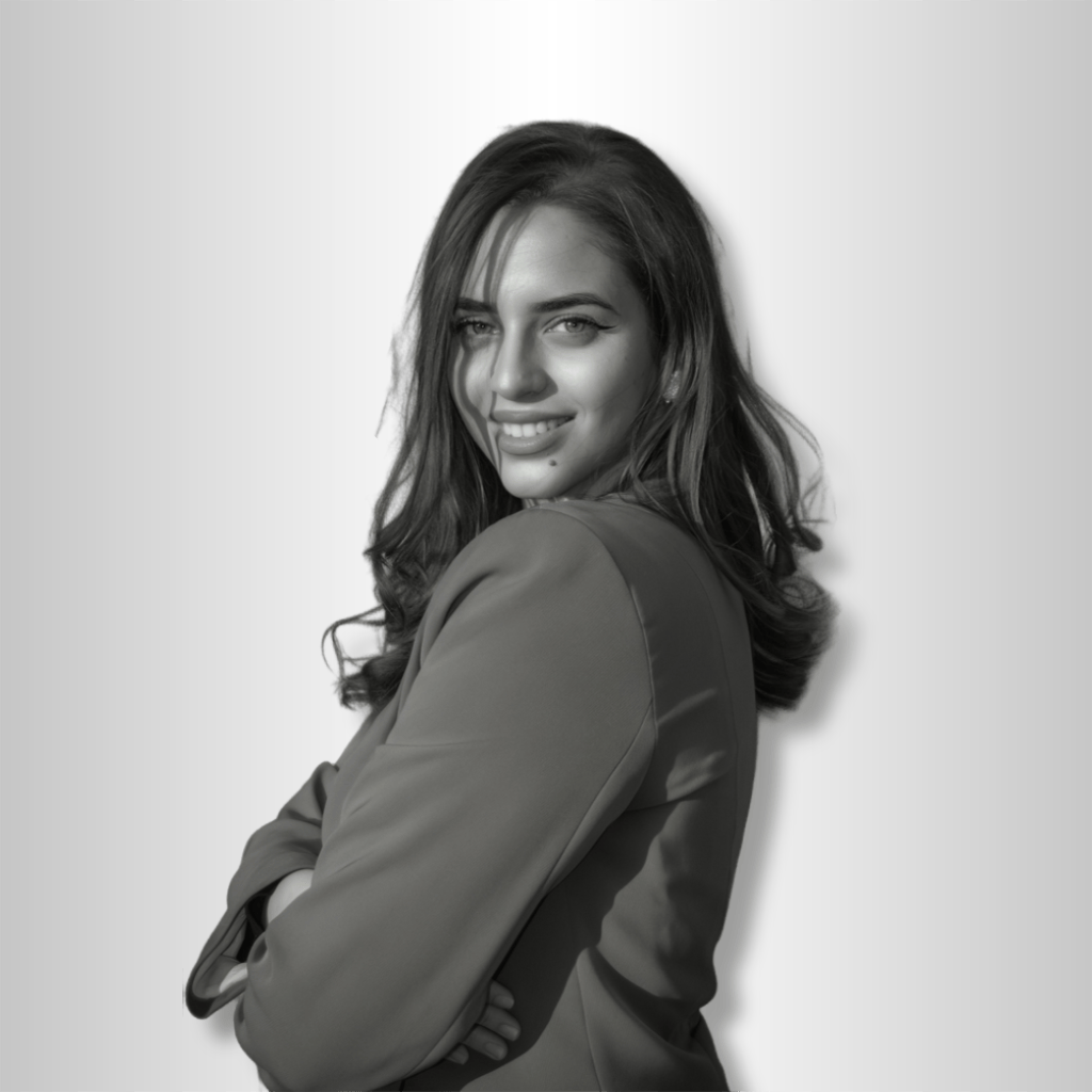 Black and white portrait of Selma Mujan Musić